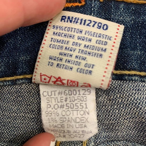 True Religion Heavyweight Flare Denim Jeans, 27 - Picture 10 of 12